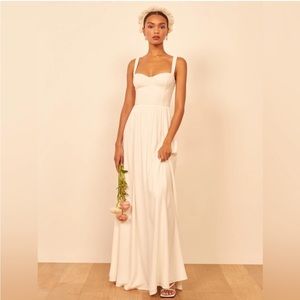 Reformation Hollyhock Dress Ivory Bridal Collection